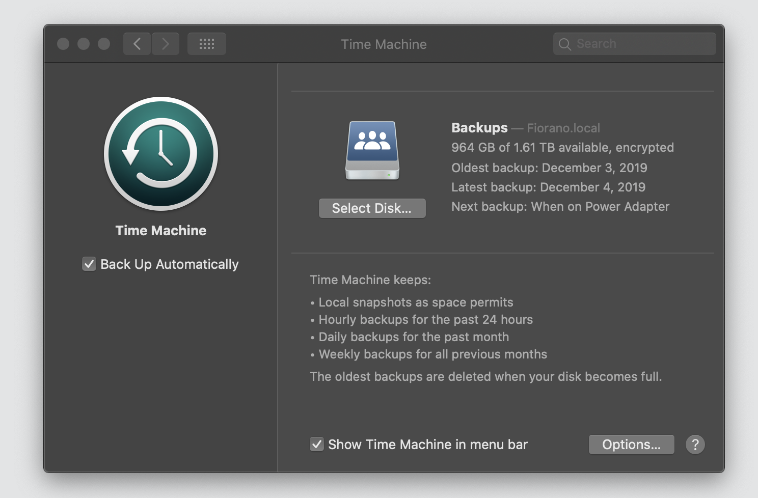 Time Machine preferences showing 1.6TB total size even though GlobalQuota limits the usable space to 500GB